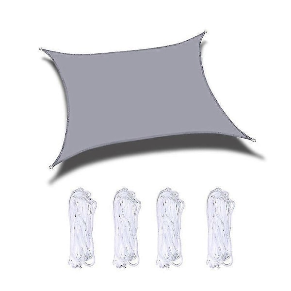 2x5m Udendørs Have Solsejl 2m x 5m-Perfet Gray