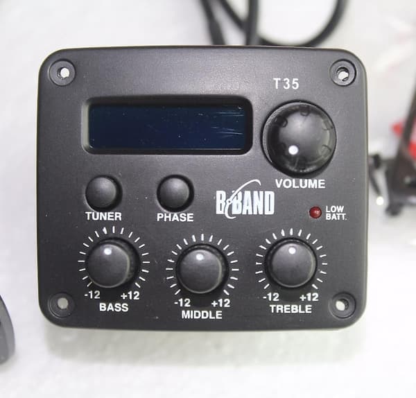 Akustisk Gitarr Pickup System Kit General B Band T35 3-Band Eq med Stämapparat-WELLNGS