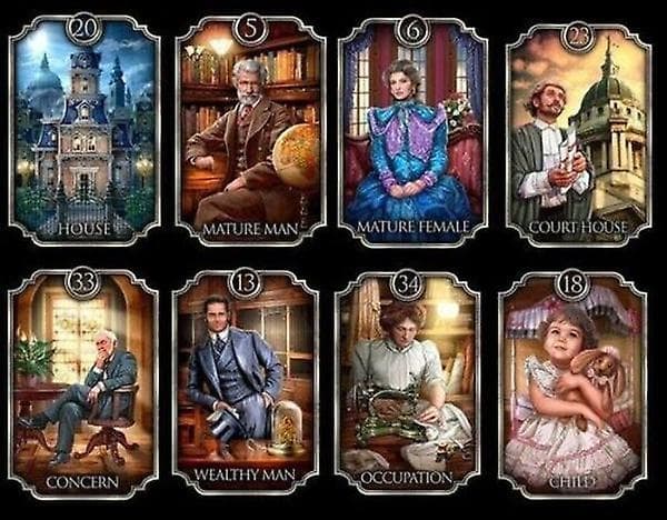Fin de Siècle Kipper: Tarotkortstokk Engelsk Versjon Divinasjon Okkult Oracle-WELLNGS