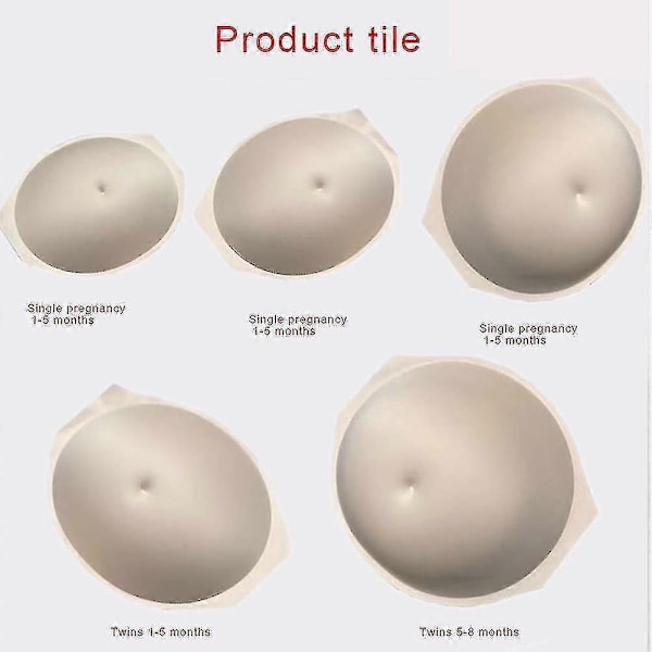 Simuleret gravid mave, skuespiller cosplay rekvisitter, åndbar sceneoptræden - Perfekt Black S