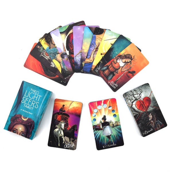 78 stk. The Light Seer's Oracle Card Deck Tarot Card Tell Future - Perfet