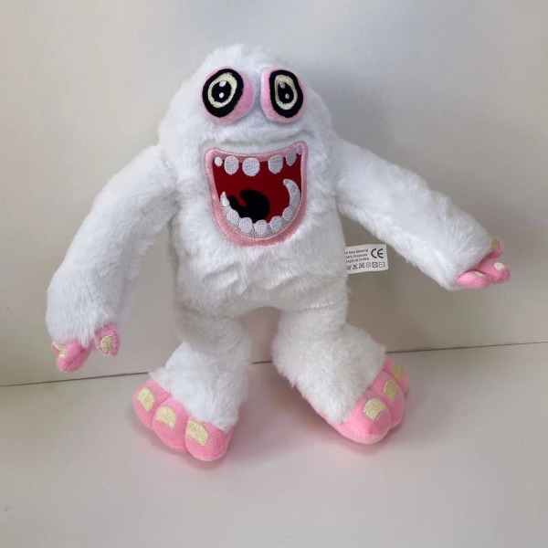 Min syngende monster udstoppede legetøjsdukke - Perfet White 30cm