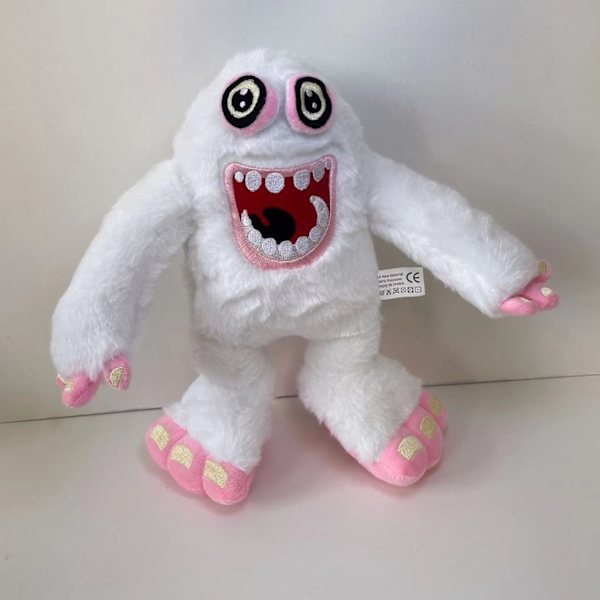 Min syngende monster utstoppede lekedukke - Perfet White 30cm