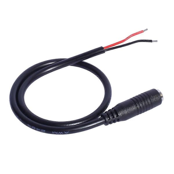 3,5 mm x 1,35 mm DC5V Strømkontakter Hunnplugg Pigtail 30 cm - Perfekt