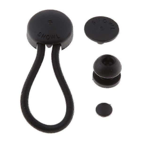 4xball Bungee Elastiksnor Kraftig Båd Kaleche Presenning Fastgørelsessæt Sort-Perfekt