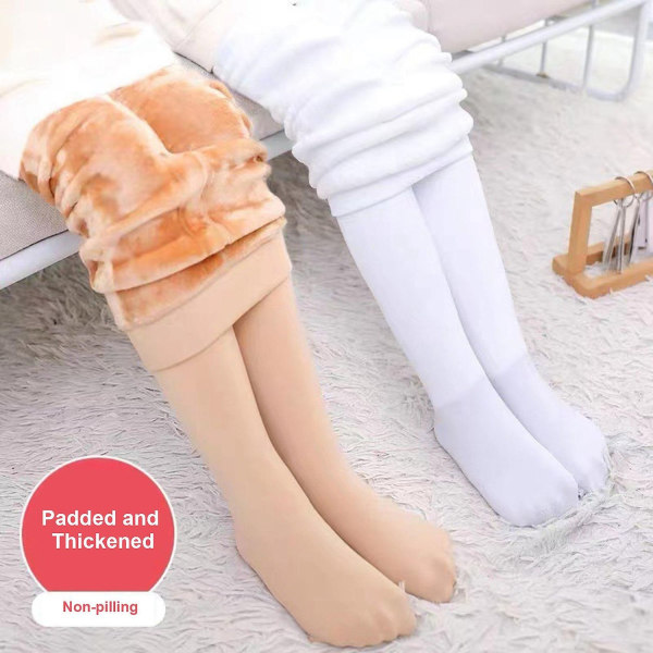 Vinterfleece for barn Tykkede dansesokker Varme One Piece-bukser Black Foot Foot-XL - Perfet