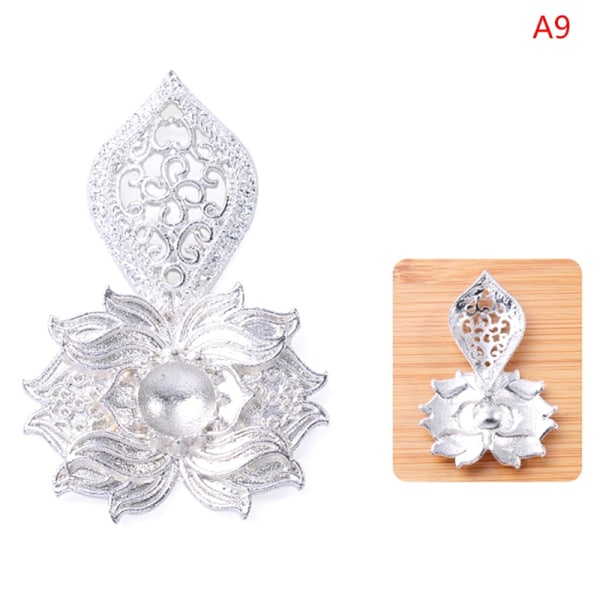 Vintage Metal Flower Pendant Håndlavet Ornament Tiara DIY Jewelr - Perfet A9