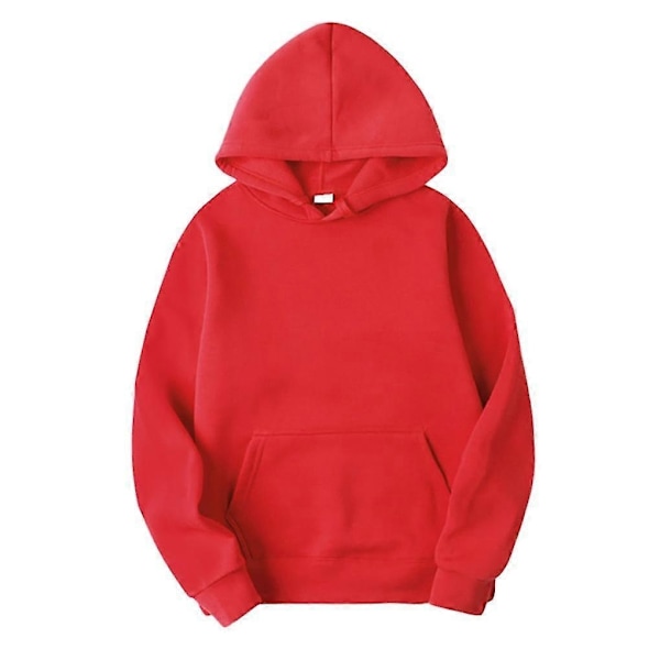 Unisex Bomulls Sweatshirt med Dragkedja - Perfekt Red 3XL