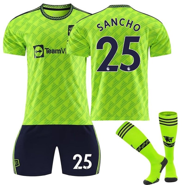 2022-2023 Manchester United Kits -jalkapallopaita - täydellinen SANCHO 25-22