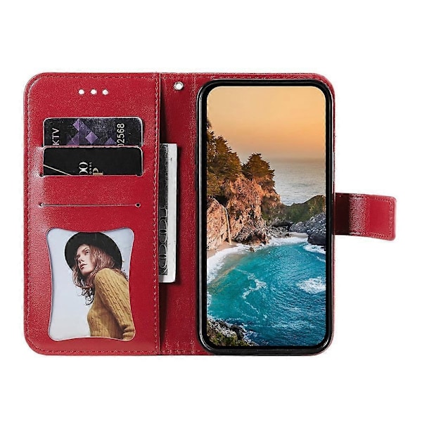 Syvbladblomster preget skinn telefondeksel - Perfekt Compatible with MotorolaMoto G35