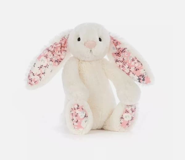 Jellycat Blossom Bunny Cherry Plysjleketøy Medium 31cm-Perfekt white