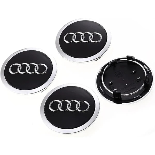 Audi centerkapsel 60 mm 4-pak grå - Perfekt gray