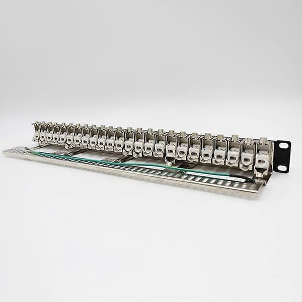 Cat7 Patch Panel 24-porttinen CAT7/CAT6A Patch Panel 1U 19 tuumaa - Täydellinen