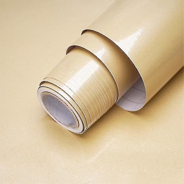 80 cm leveä Marmori Itseliimautuva Tapetit Vinyl Seinätarrat Vedenkestävä Kosketuspaperi Keittiön Koristeelliseen Kalvoon Koti Sisustus Z-Perfet Shiny Champagne 60cmx500cm