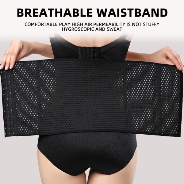 Waist trainer för kvinnor under kläder Magkontroll slimming Body Shaper Bälte Underbyst - Perfet m