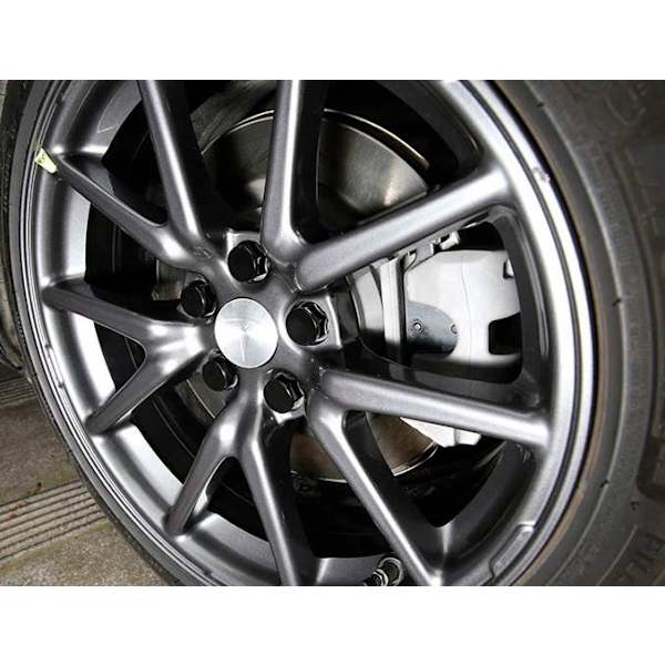 Dele - Tesla centerkapsel/hjulemblem - Bil 77 Silver