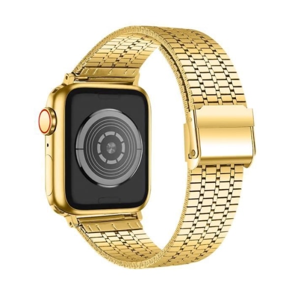 Rem för Apple Watch 49 mm 45 mm 44 mm 42 mm Länkar Fyrkantigt rostfritt stål Guld