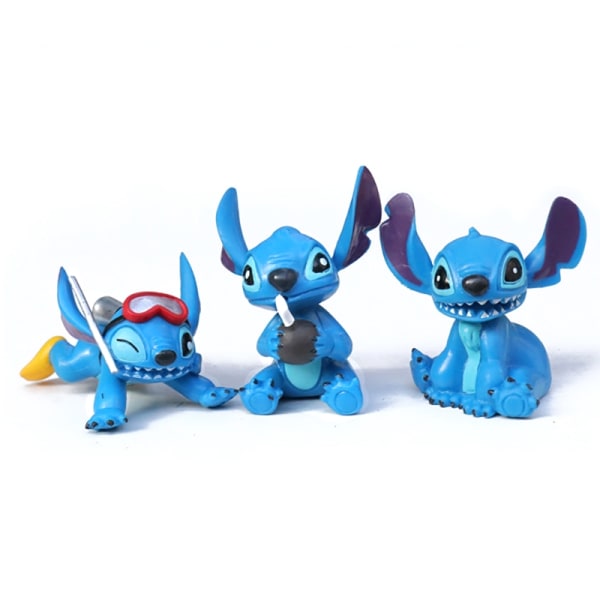 Disney Stitch Set Anime Model Mini Stitch Cake Topper - Perfet