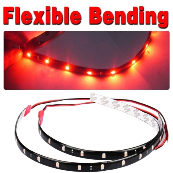 ST Vattentät DC 1V Motor LED Strip Underkroppsljus för bil White 2