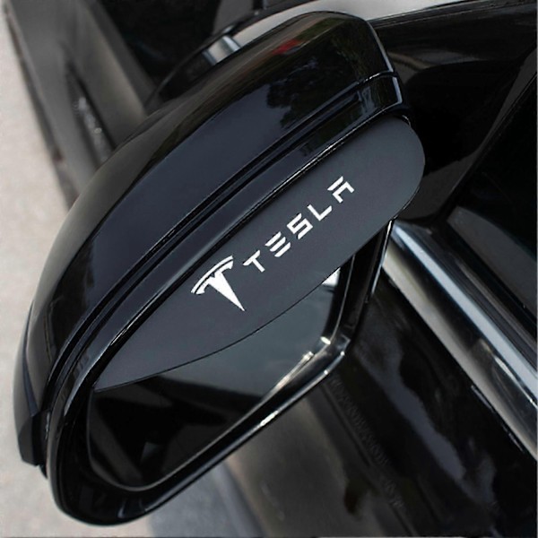 Bil Bakspeil Regnbeskyttelse Vanntett Anti-Regnskjold Universell Passform Forbedret Sikt-Perfekt Tesla