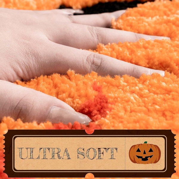 Halloween Baderomsdekor Høstgresskar Baderomstepper Sklisikker morsomme søte baderomstepper til baderom Dusj Absorberende matte Hjem - Perfet