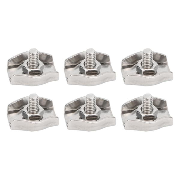 20 stk. stålwire reb chuck lås 304 rustfrit stål M3 enkelt clips klemme til industriel mekanisme-Perfet