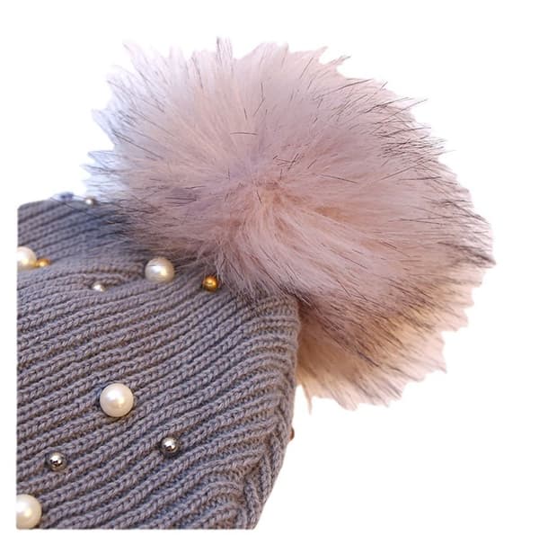 Damehatt Perlestrikket hatt NAVY - Perfet