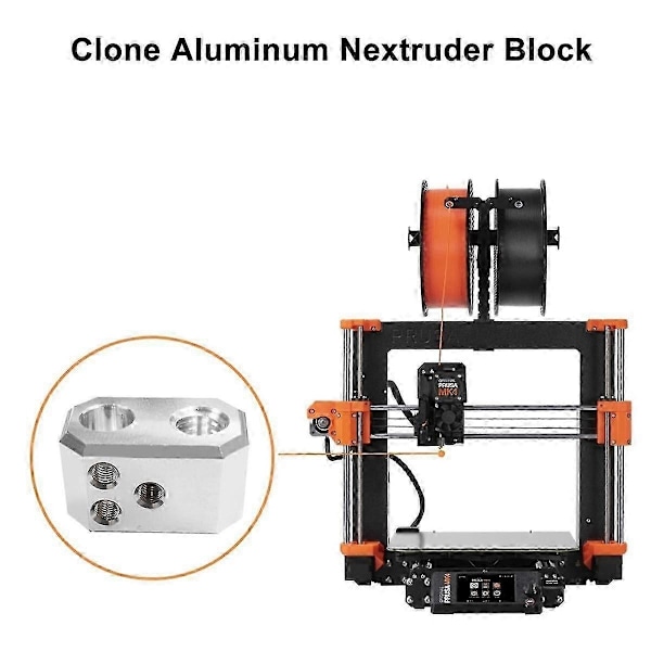 Tillbehörssats Kompatibel med Prusa I3 Mk4 Mk3.9 - Kompatibel med Prusa I3 Mk4 Hot End Del Nextruder Värmeblock Silikonsocka-Perfet