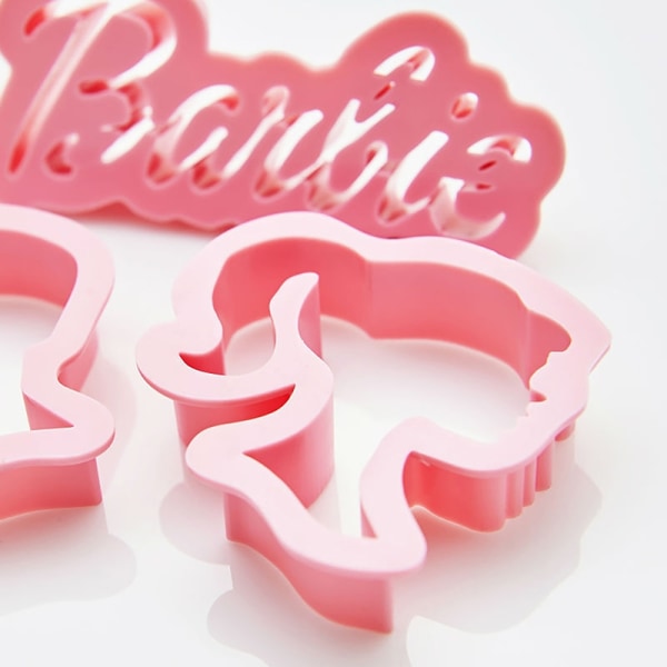 DIY Kawaii Barbie Cookie ter Shape 3D Anime Cartoon Biscuits Fon - Perfet