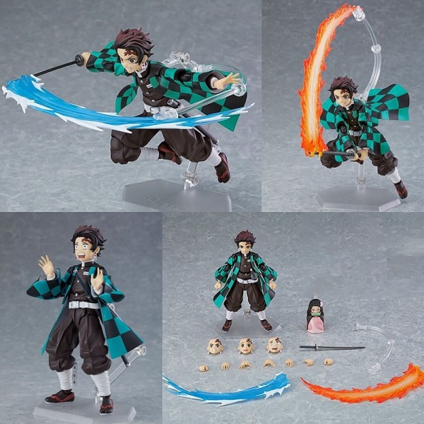 1st Demon Slayer Kamado Nezuko Figma 508-DX Tanjiro 498-DX Zeni - Perfet A1