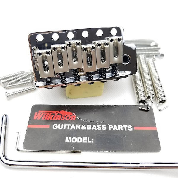 Wilkinson Tremolo Bridge System För Fender Stratocaster St Elgitarr Krom Silver Tillbehör Avstånd 10,5 mm Wov02 - Perfet
