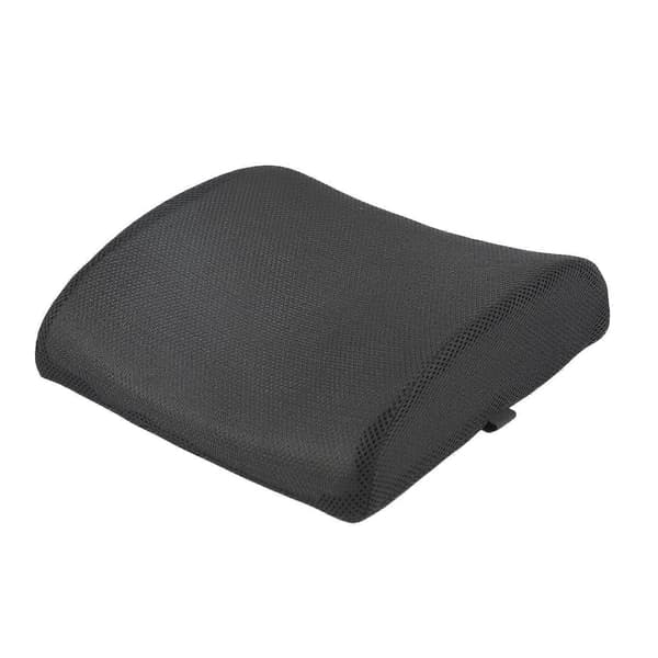Memory Foam Sæde Stol Lændestøtte Pude til Kontor Hjem Bil Sort-Perfet