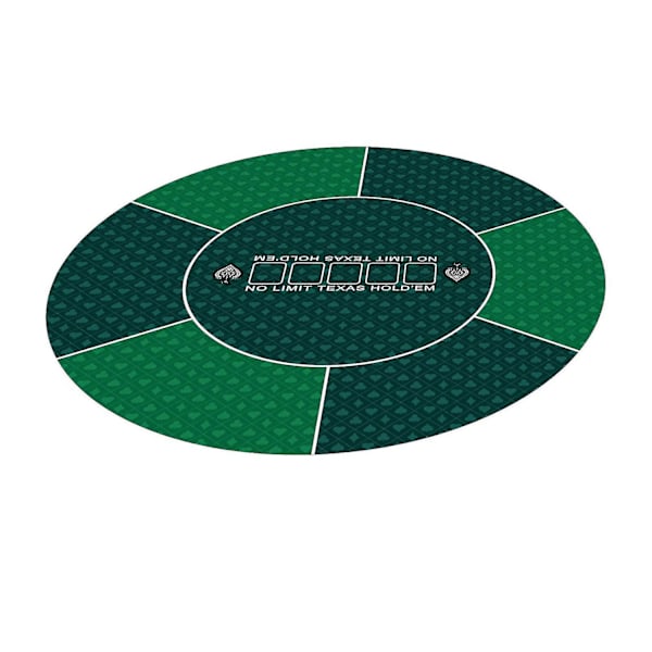 Professionel Pokermåtte Praktisk og bærbar pokermåtte egnet til temafest poker aften - perfekt Green Round Pad