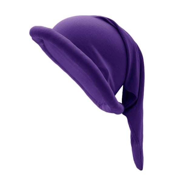 Juldvärg Hatt Färgad Dvärgdräkt Hatt Fukttransporterande Andningsbar Hatt för Julfest Tomtedräkter-Perfekt Purple