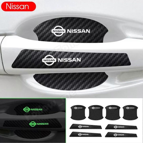 8 st Luminous Dörrskålsdekaler Hög Stretchbar Skålsdekal Passar För-Perfekt 1 Nissan