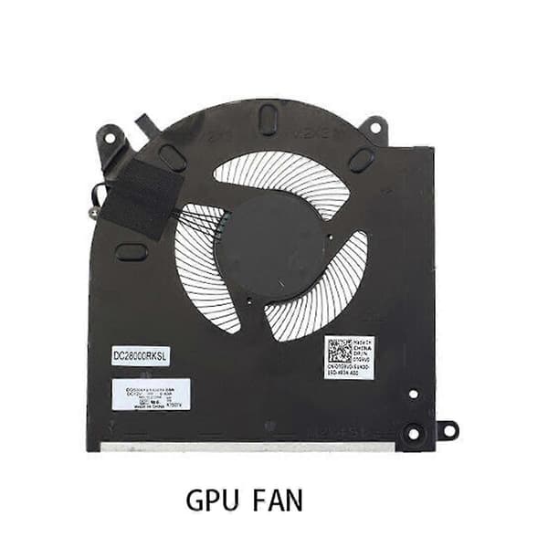 CPU- og GPU-kjølevifte kompatibel med DELL Alienware M15 R3 R4 RTX 2070 3070-Perfet