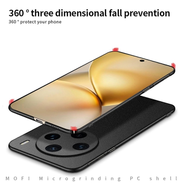 Yhteensopiva MOFI Fandun -sarjan himmeän PC-ultratuntoisen, täysin suojaavan puhelinkotelon kanssa - Perfet Red For vivo X200 Pro mini