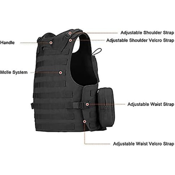6094 Kombinationsvest Outdoor Tactical Multifunktionel Molle Expansion Training Uniform - Perfet