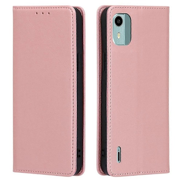 för Nokia C12 4G/C12 Pro/C12 Plus Magnetisk Stängning Ställ Telefonfodral PU Läder Plånboksfodral-Perfet Style D