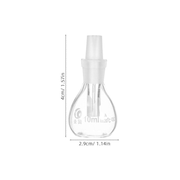 Gravity Flaske Glas Pyknometer med Perforeret Prop Tom Laboratorieflaske (10ml) - Perfekt