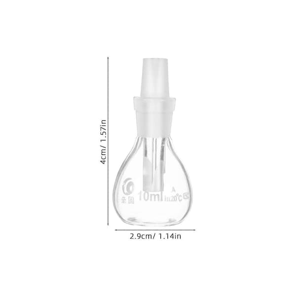 Gravity Flaske Glass Pyknometer med Perforert Propp Tom Laboratorieflaske (10ml) - Perfekt