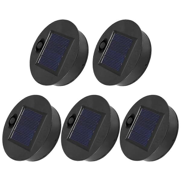 5 Pak Udskiftningsdele til Solcellelamper (Topstørrelse 7 cm, Bundstørrelse 6 cm), 7 Lumen Varm-Perfekt