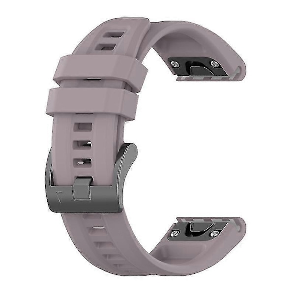 Silikon 26mm Armbåndsrem til Garmin Fenix 7x/6x/5x Urrem Sløjfe Armbånd - Perfekt Purple