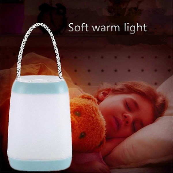 Børne Natlampe, USB Genopladelig Natlampe Bærbar Campinglampe med 3 Campinglampeindstillinger (1 stk.) - Perfet