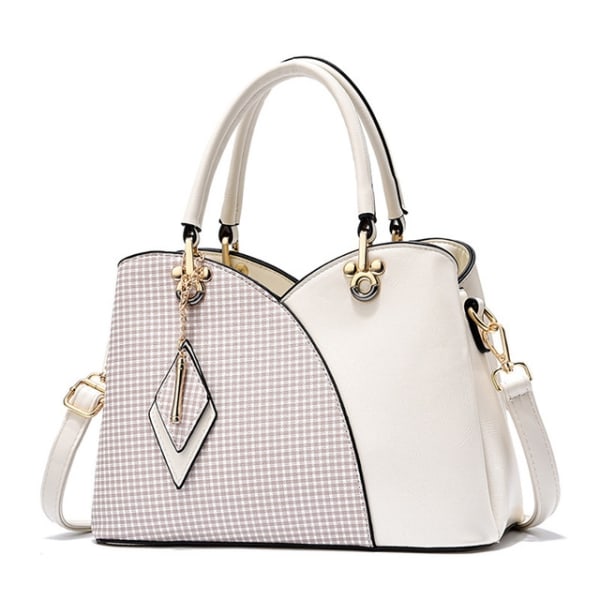 Naisten käsilaukut Crossbody Laukut Ruudullinen Diamond Riipus laukku - Perfet White