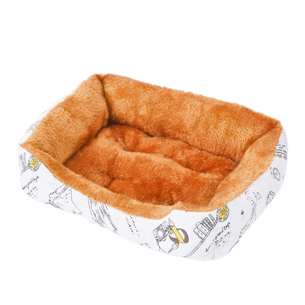Supermjuk kattsäng för husdjur Bekväm varm kudde för husdjur rörlig sovmatta för husdjur Light Gray Coffee M