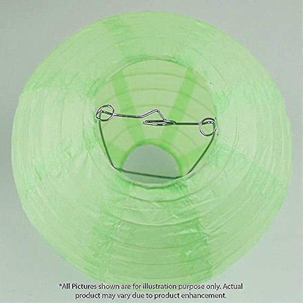 12 stk Papirlykter Multifargede Dekorative Runde Papirlykter for Festivalfest Jubileum med 4 Størrelser - Perfekt Mint Green