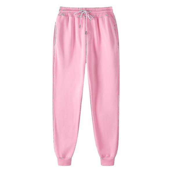 Herrebukser Sweatpants Hip-hop Bukser Leggings Polstrede Casual Bukser - Perfet Pink L