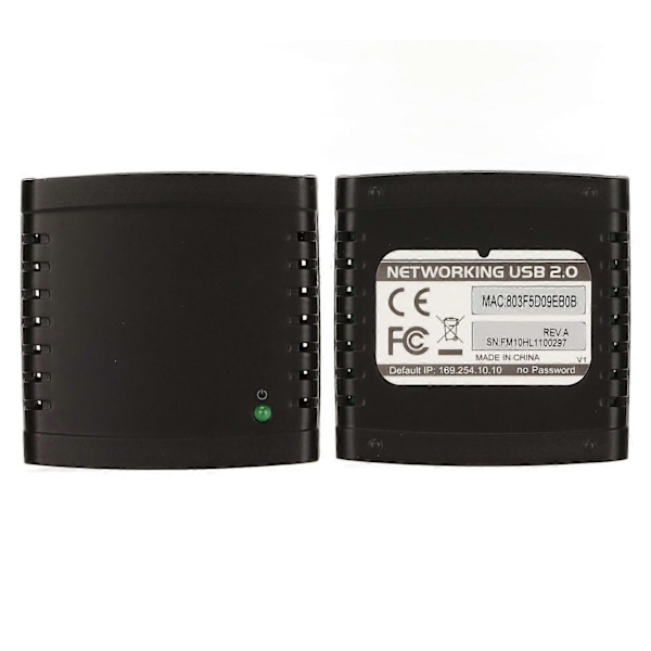 USB-utskriftsserver TCP IP LPR-utskriftsserver 10 Mbps 100 Mbps Standard RJ45 LAN-port USB trådlös förlängare delare 100-240V EU-kontakt Perfekt