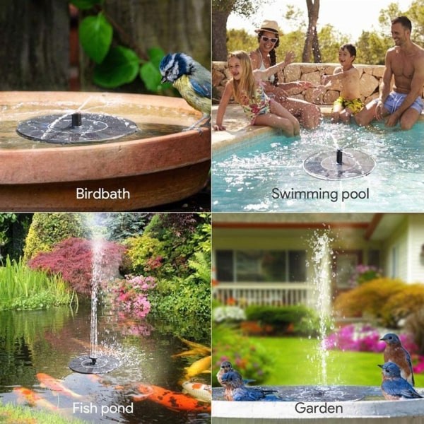 Solar Fountain Waterfall 13CM - Perfet 13cm